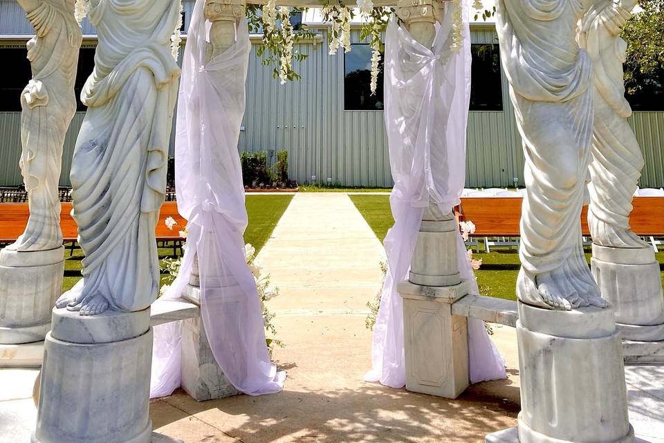 Decorated gazebo