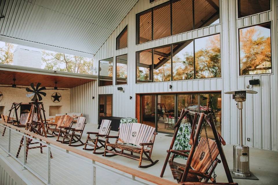 Back porch - fully covered