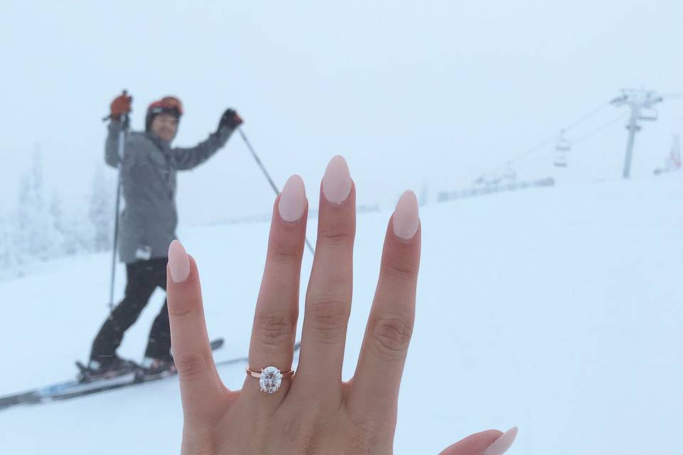 Ring in the snow