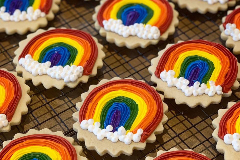 Rainbow Sugar Cookies