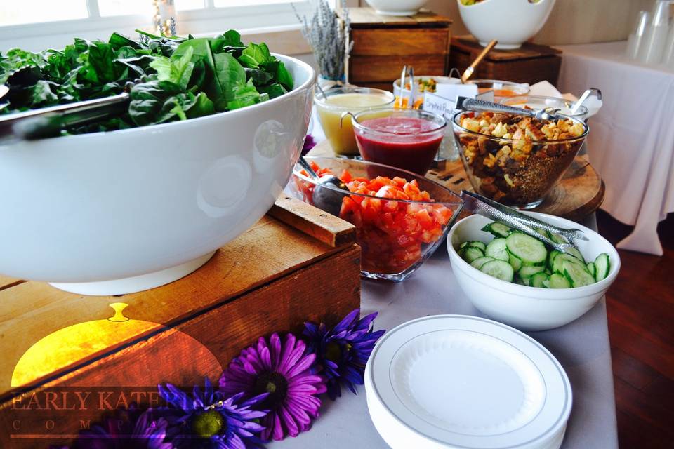 Vegetables table