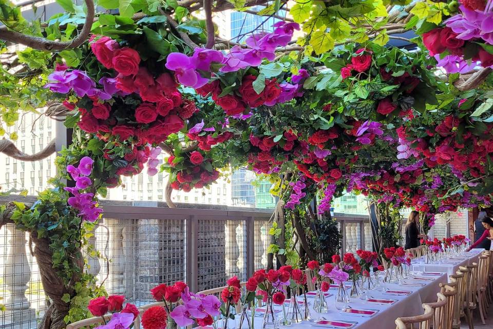 Canopy of Fresh Florals