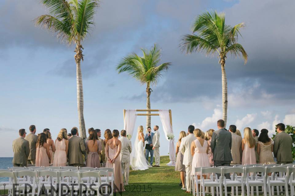 Beach side wedding