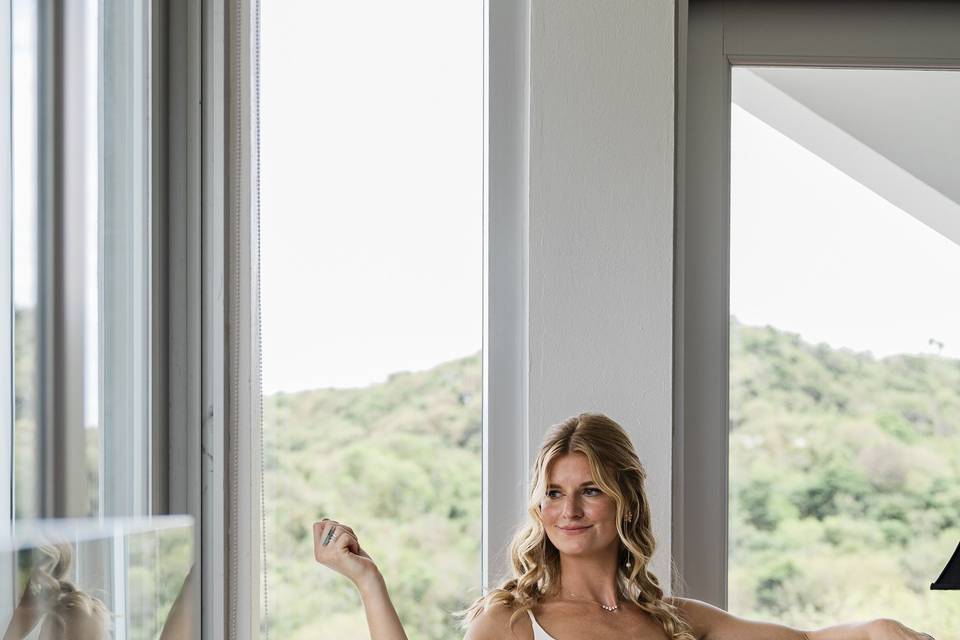 Sitting bride