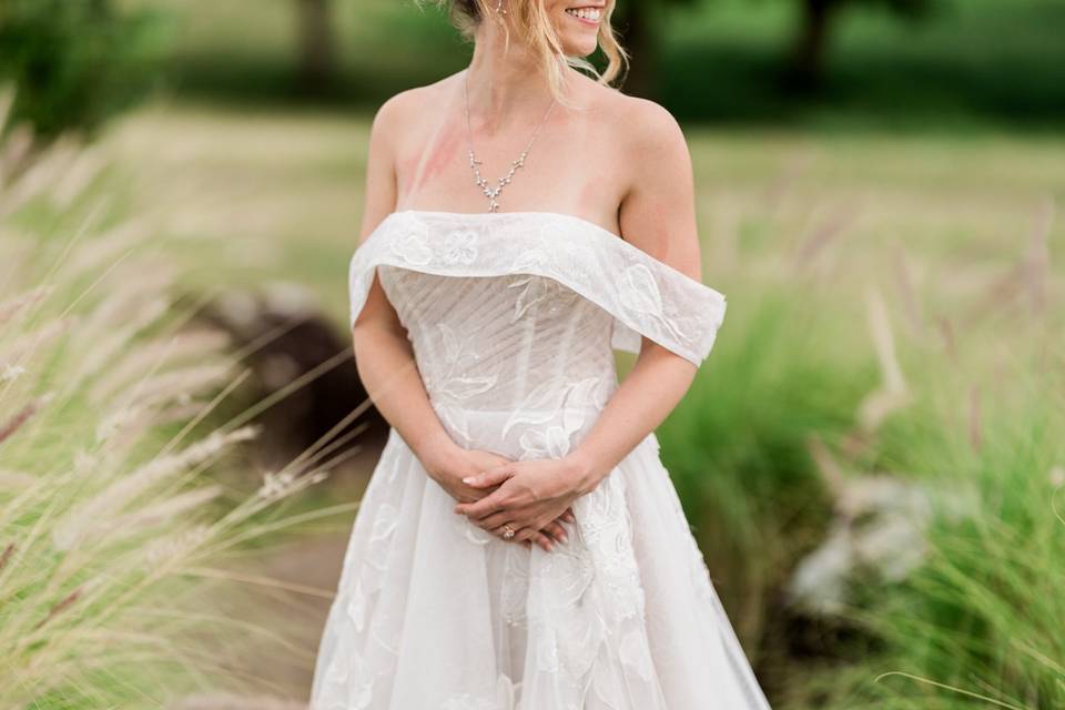 Bridal pose in Vieques