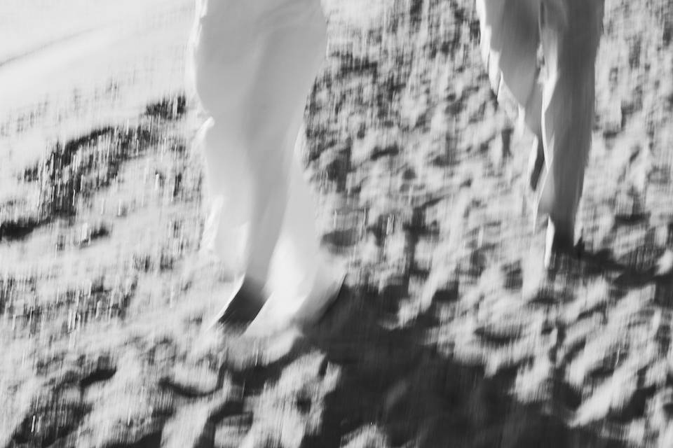 Motion blurred couple
