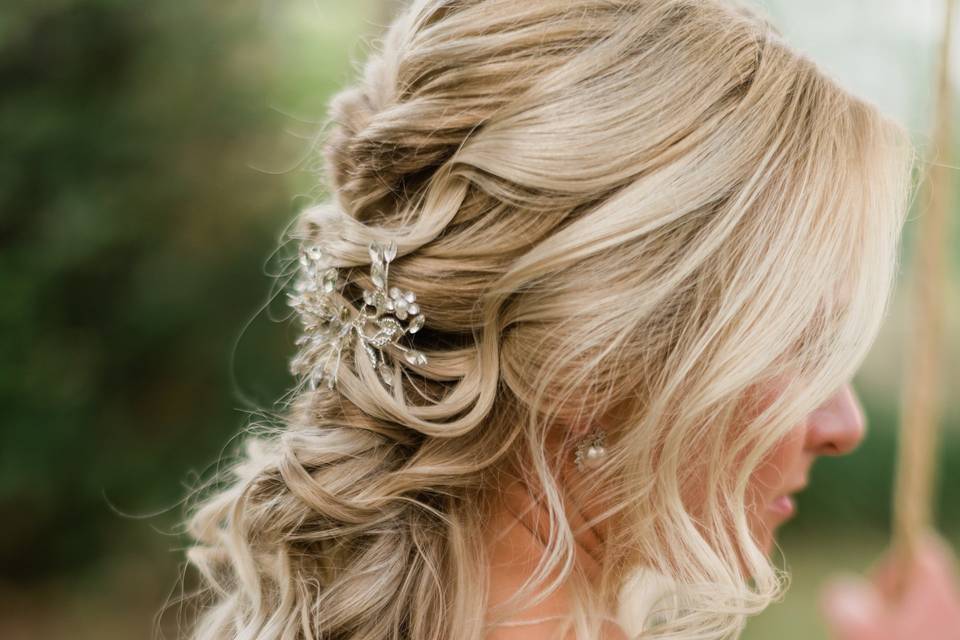 Bridal hairstyle in Rincon, PR