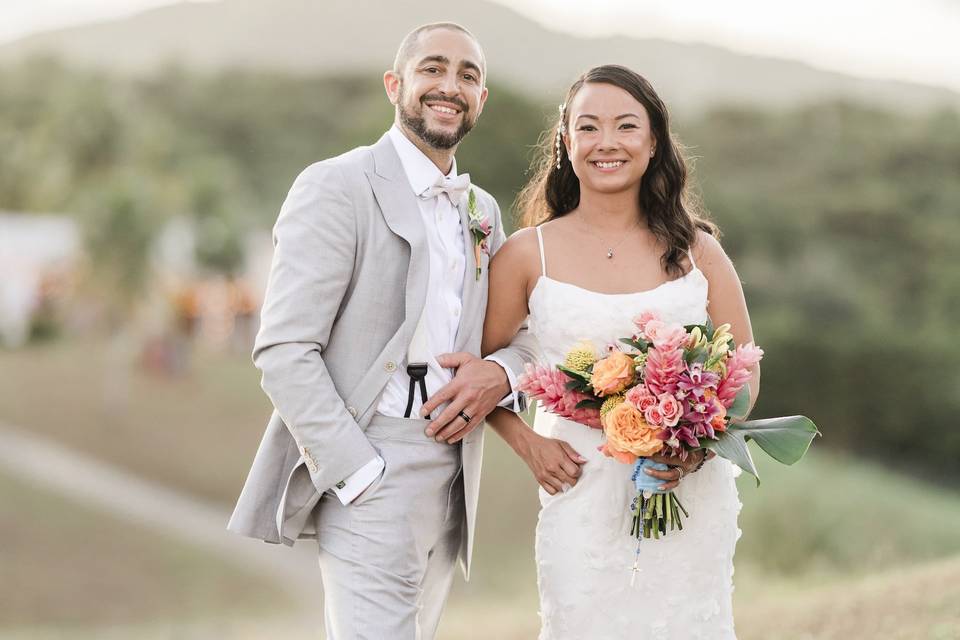 Sunset couple in Vieques