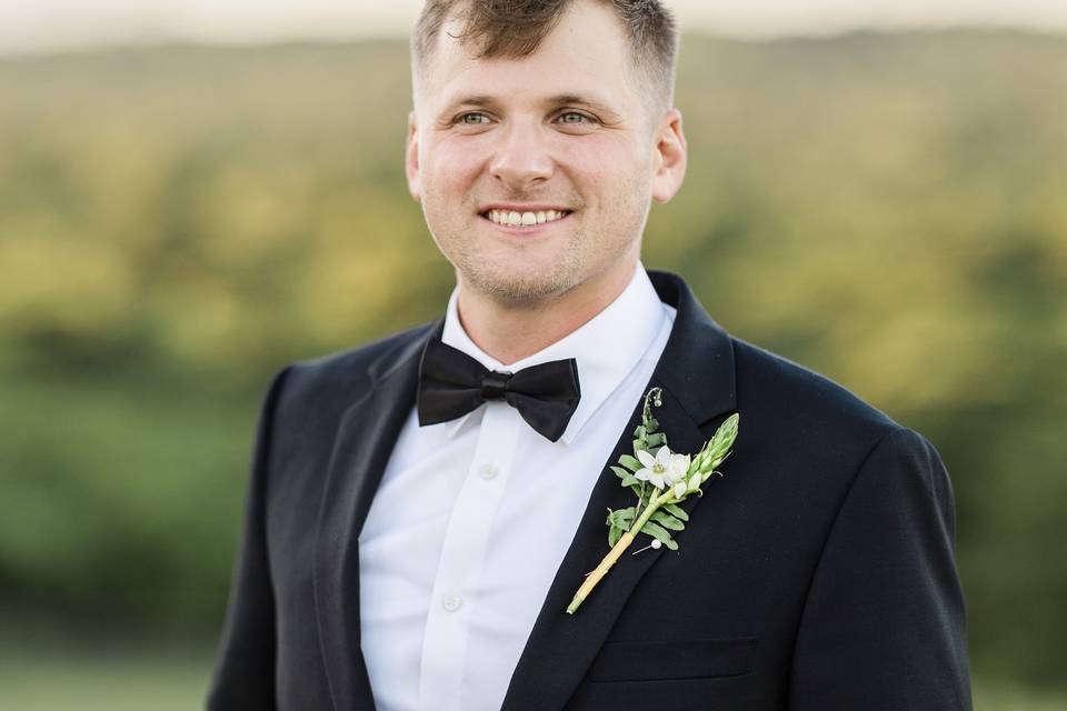Groom with boutonniere