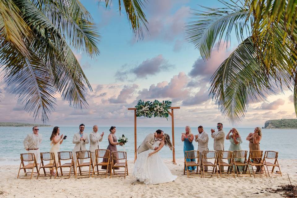 Couple on Vieques beach