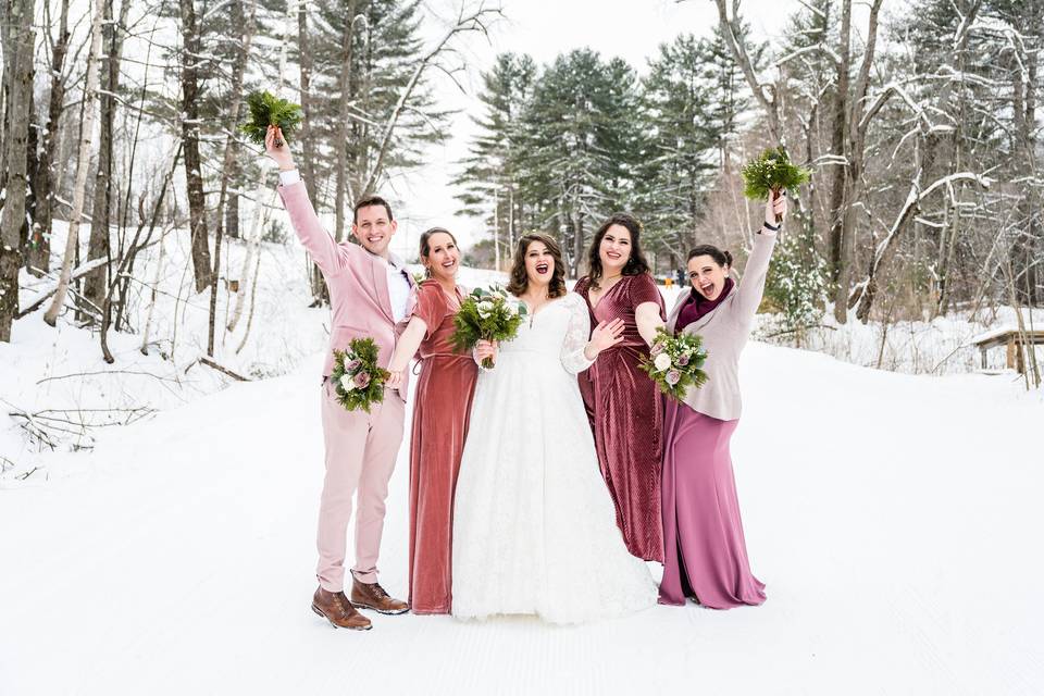 Winter wedding in Huntington