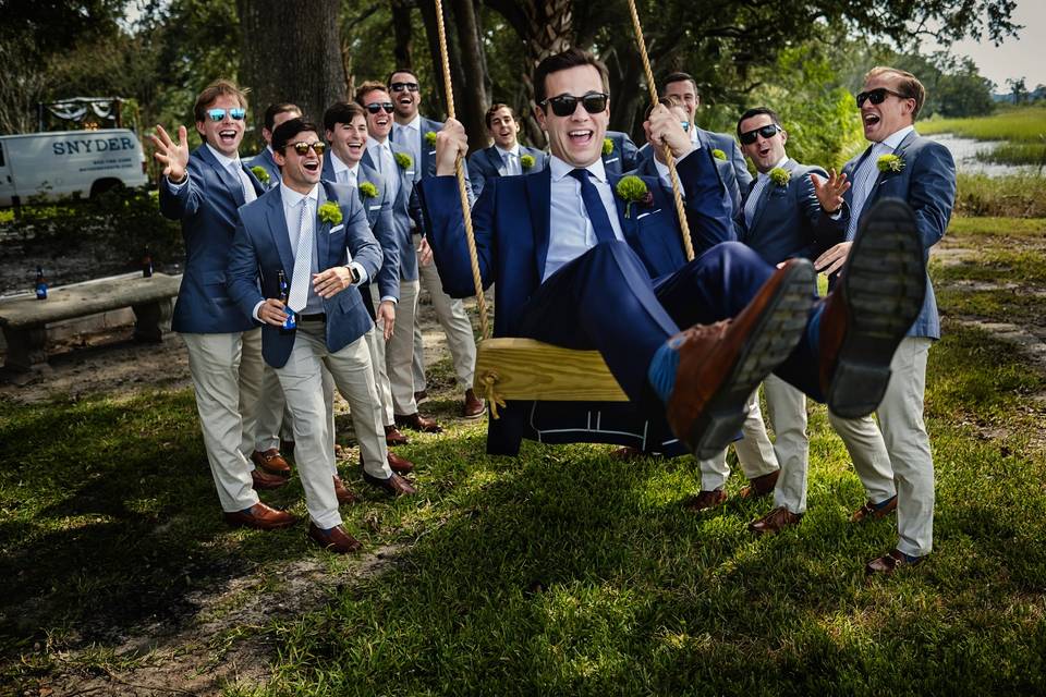 The groomsmen Lowndes Grove