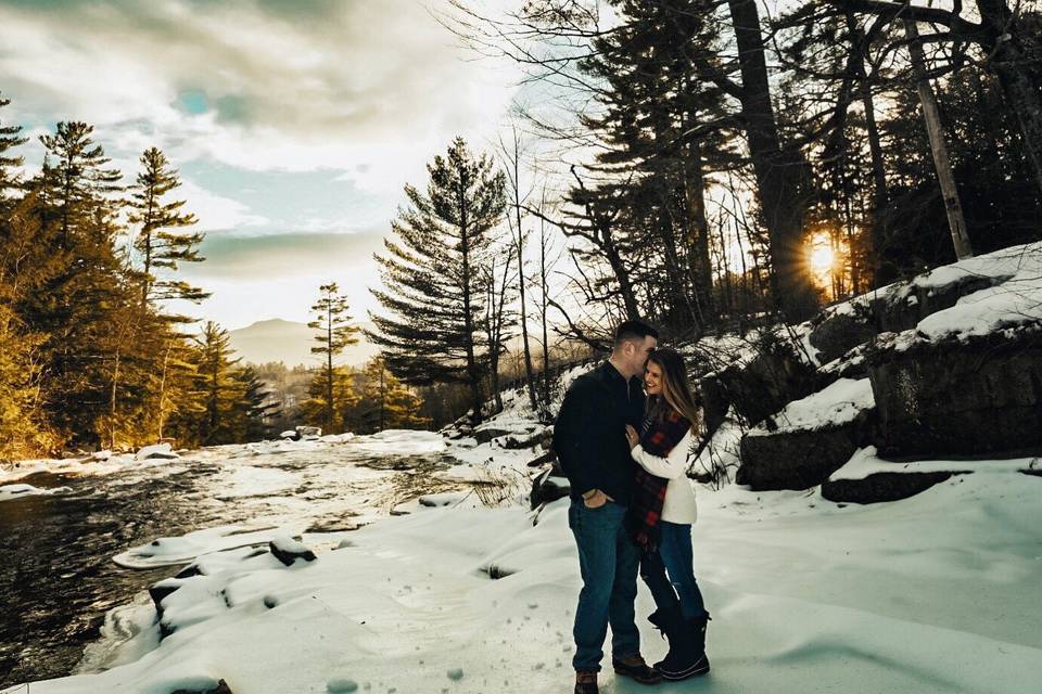 Snowy engagement