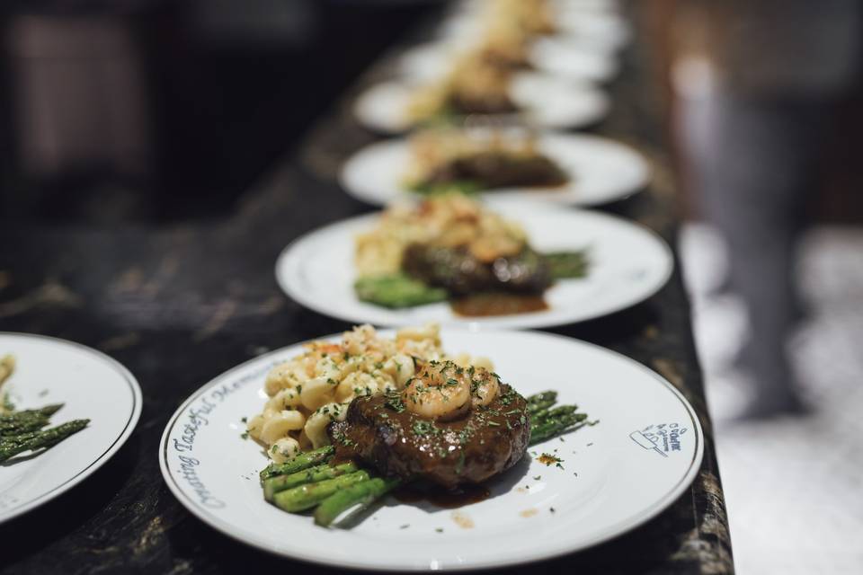 Plated Surf and Turf