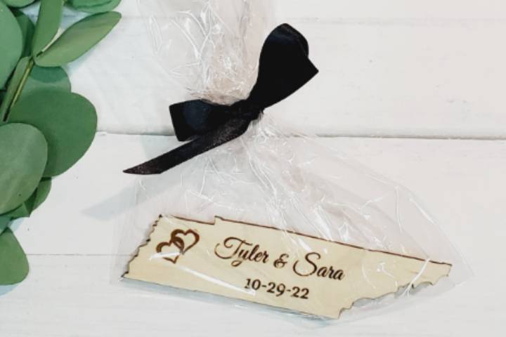 Tennessee Wedding Favor Magnet