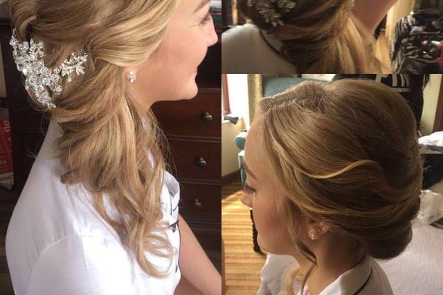 Beautiful side updo