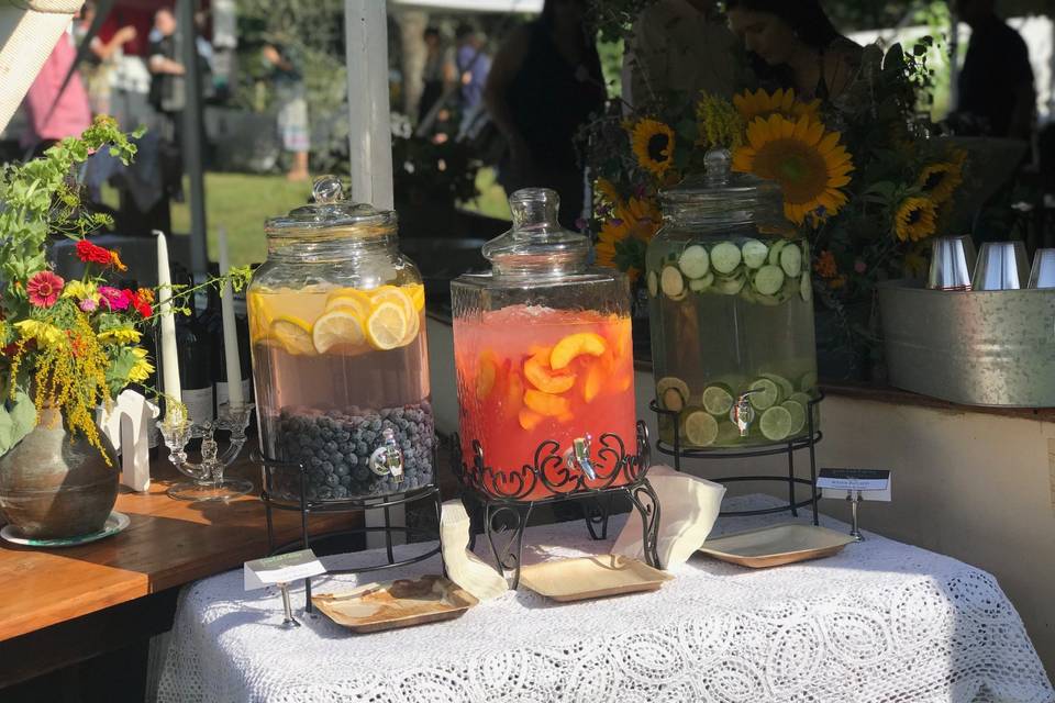 Refreshing fruit and water infusions