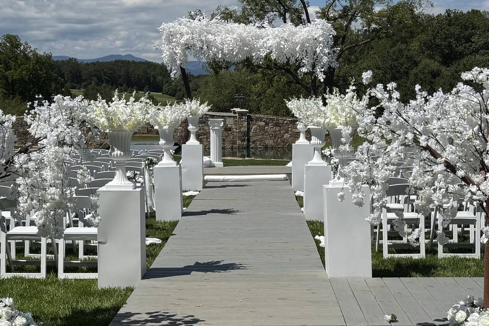 Ceremony aisle