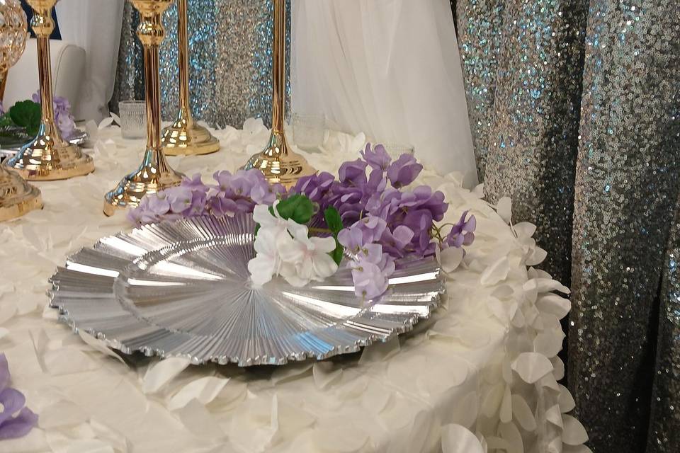 Reception Tabletop Details