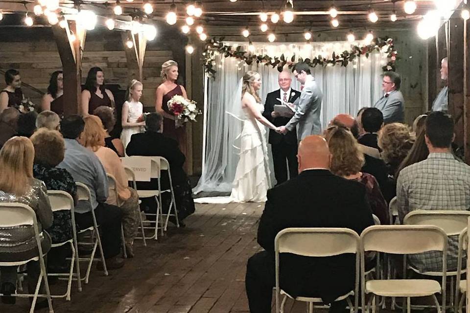 Rustic wedding venue