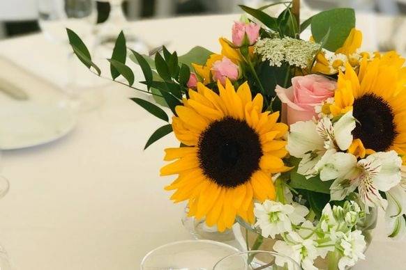 Sunflower Centerpieces