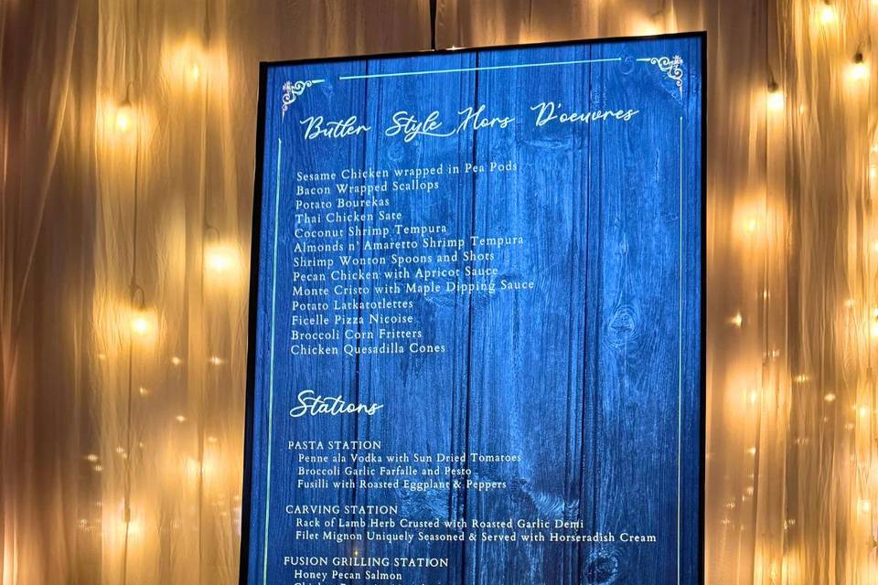 Digital Dinner Menu Signage