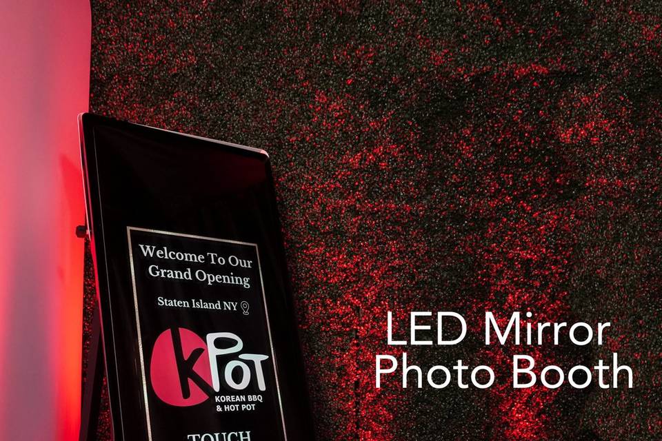 LED Framed Mirror Photo Booth