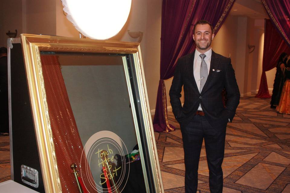 Gold Framed Mirror Photo Booth