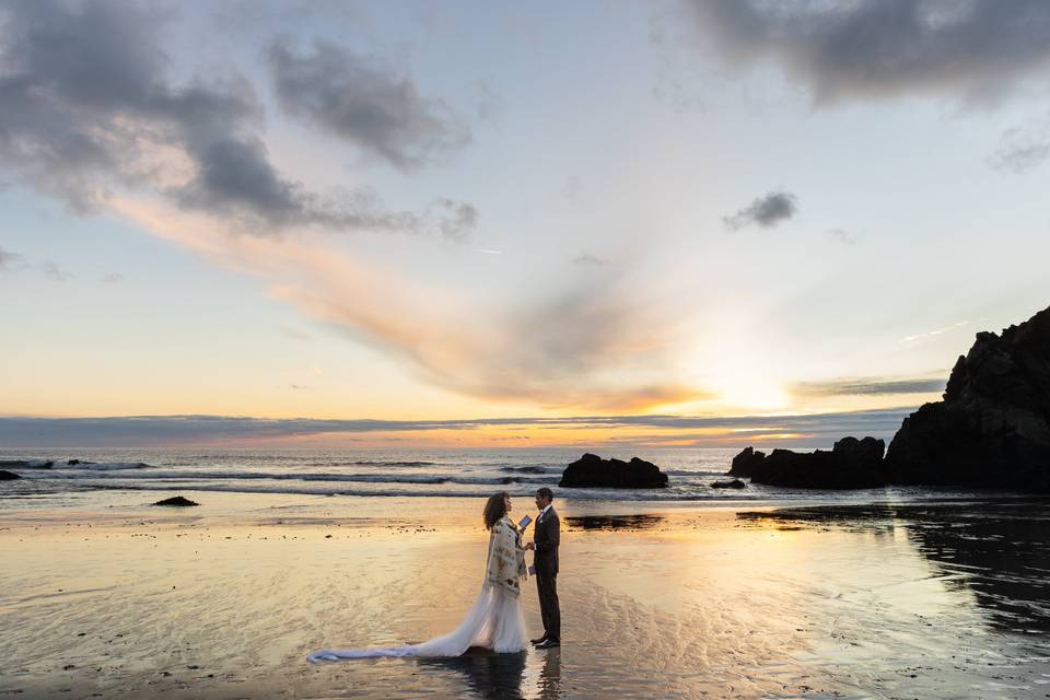 Elopement on the beach