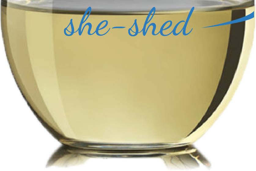Stemless wine glass - she-drunk and she-shed