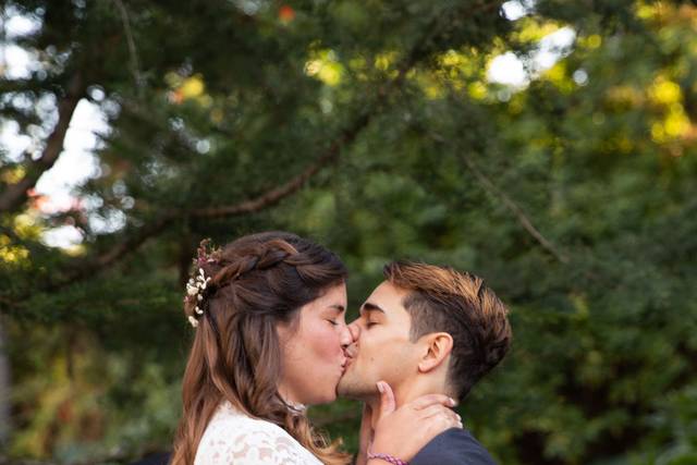 Couple kissing