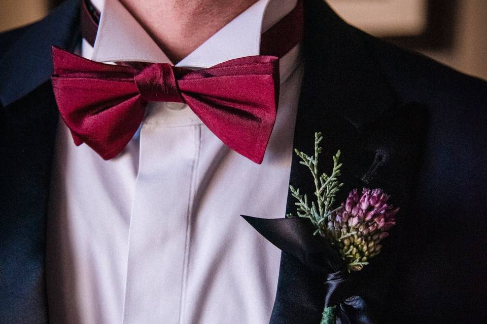 Groom boutonniere