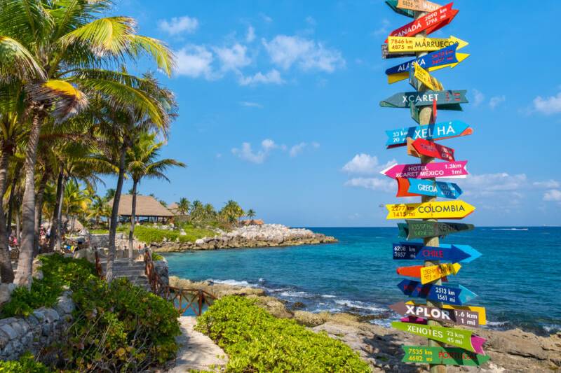 Colorful Destination Sign