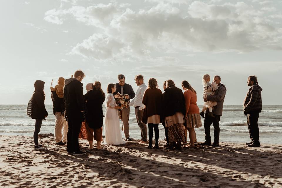 Lake Michigan Intimate Wedding