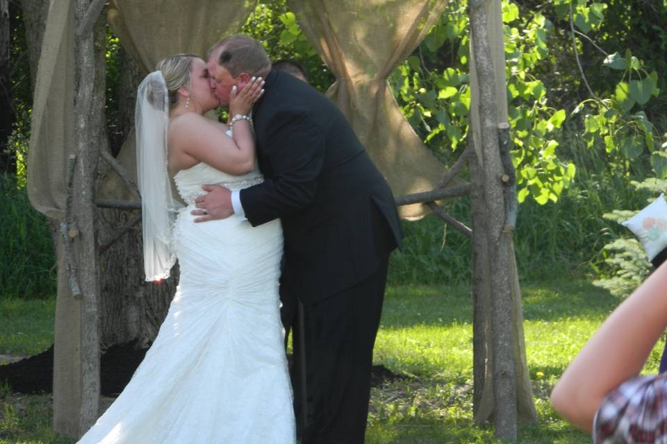 Wedding kiss