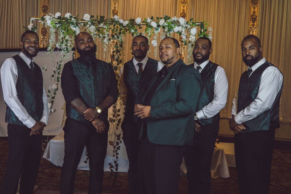 Grooms and groomsmen