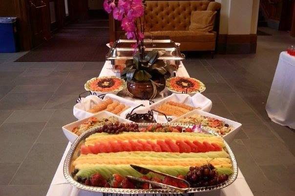 Fruit platter area
