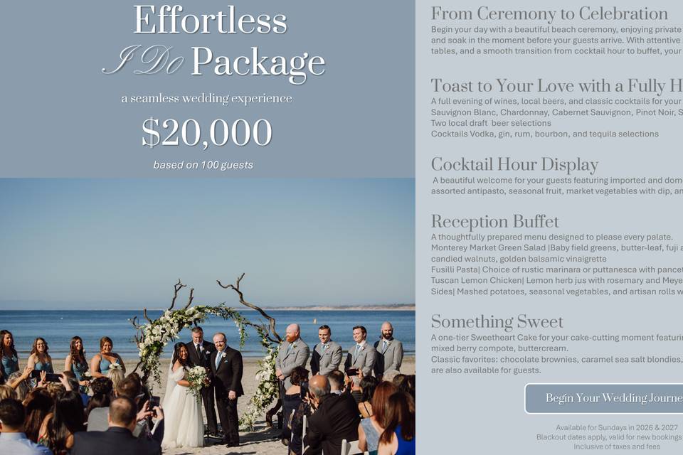 Sunday Wedding Package