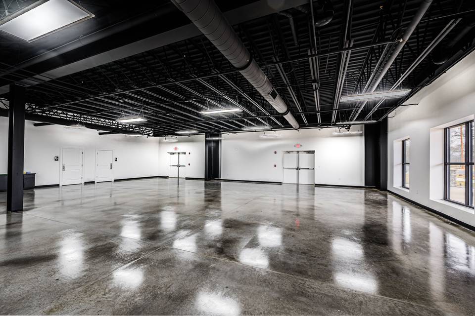 Industrial-Chic Dark Ceiling
