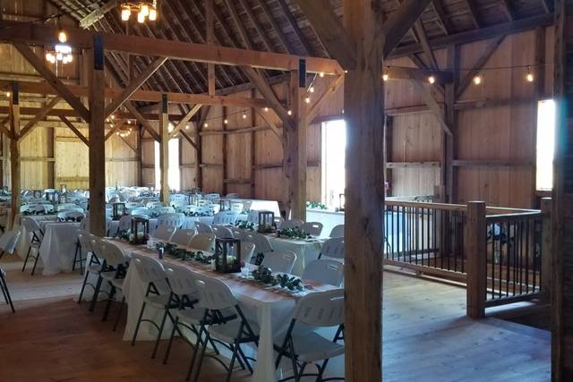 Reception on upper level