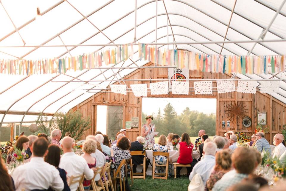 Tent-style wedding venue