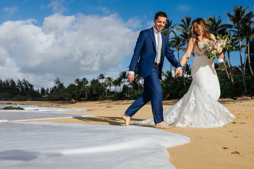 Kauai, Hawaii Beach Wedding