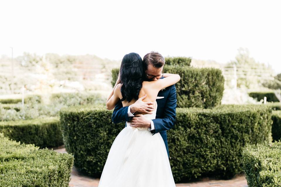 First Looks are always the sweetest.  Photo Cred: Hibben Photography