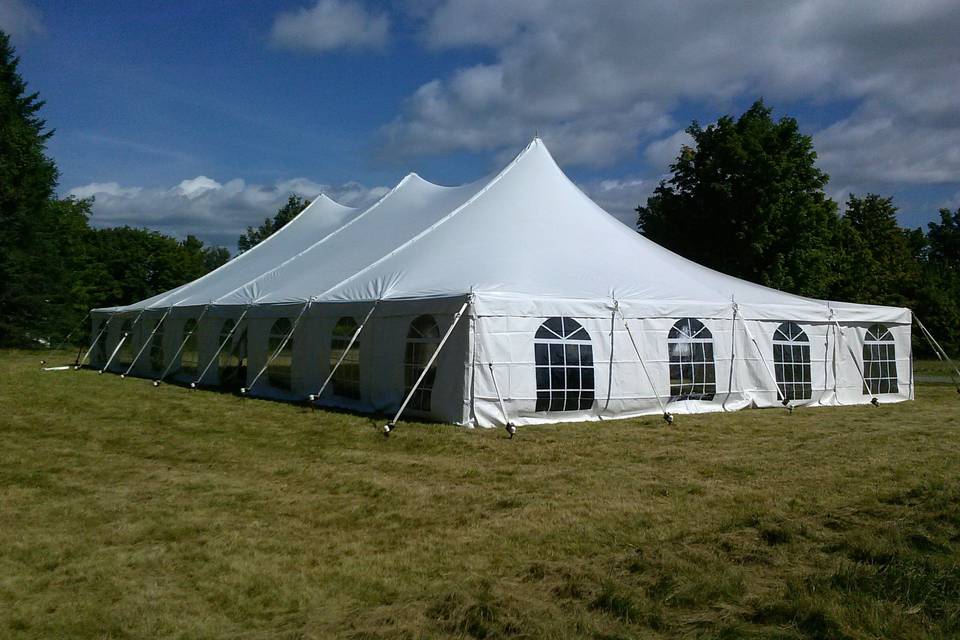 Big tent with windows