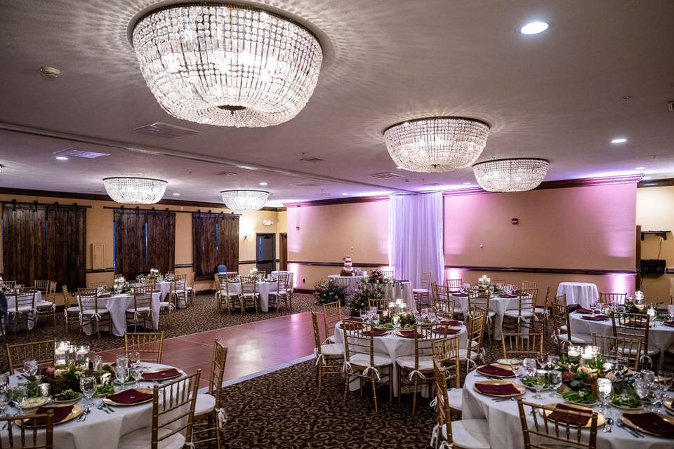 The Lodge Ballroom Dec Wedding