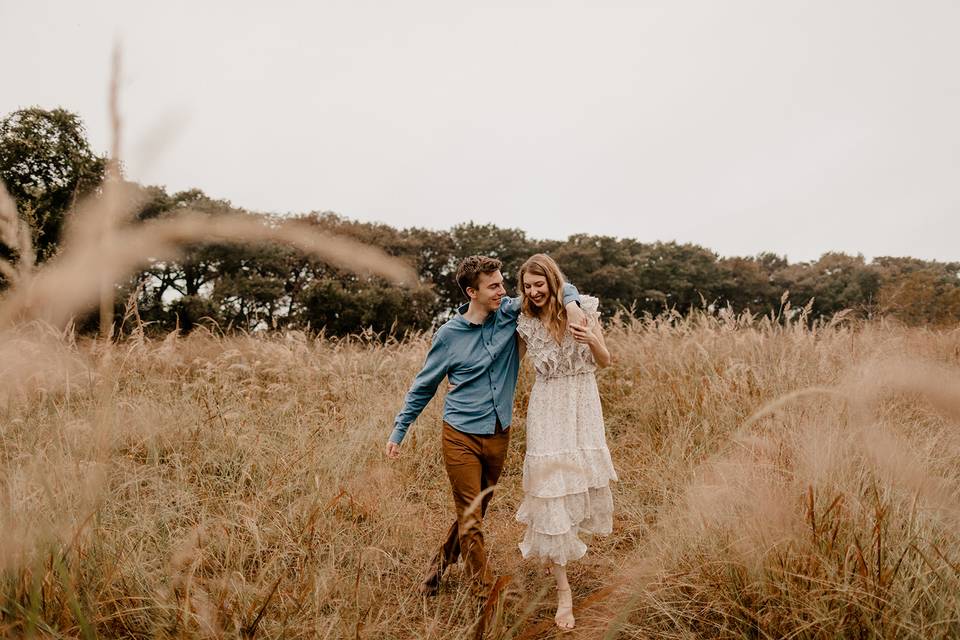 Engaged in Texas Hill Country