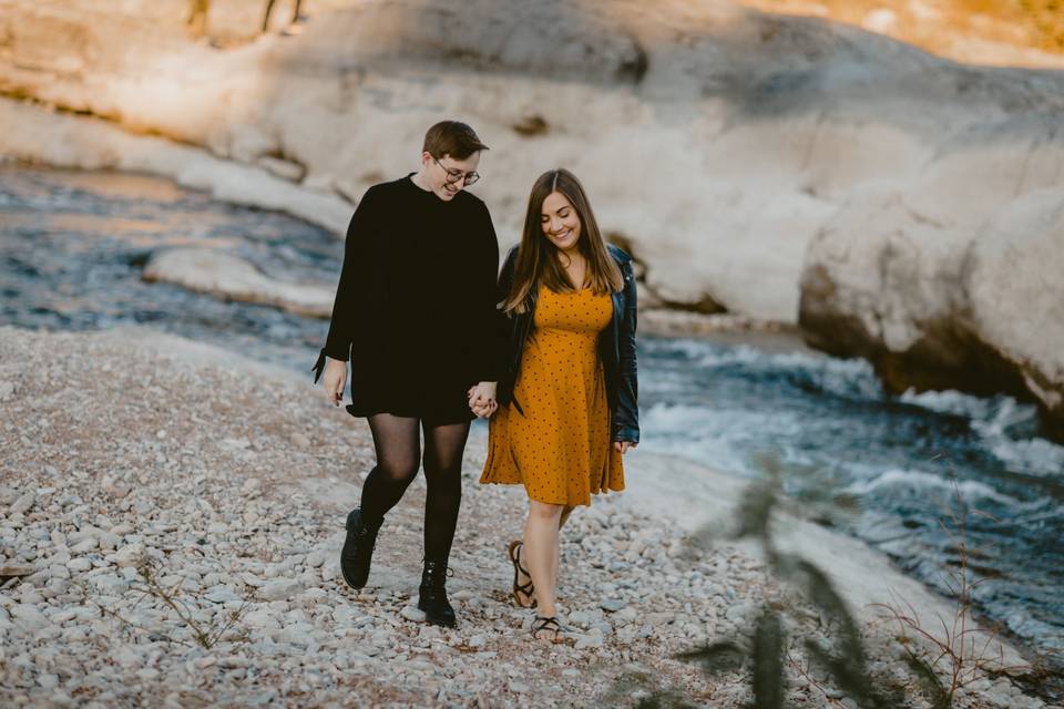 Engaged @ Pedernales Falls