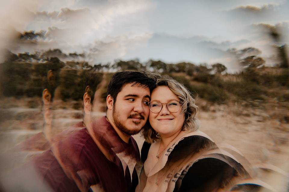 Engaged at Pedernales Falls