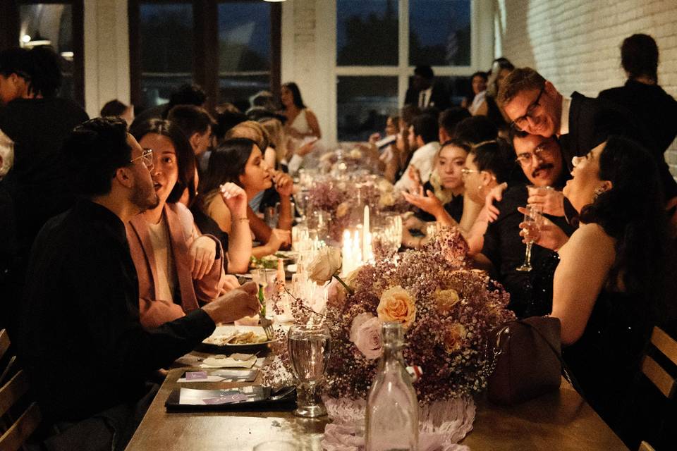 Candlelit dinner