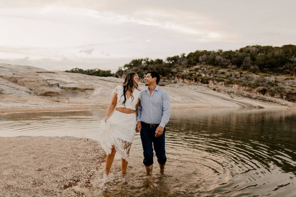 Pedernales Falls Engagement